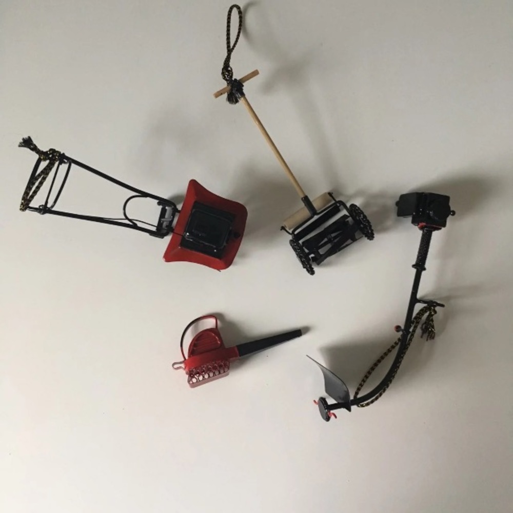 Miniature farmhouse tools